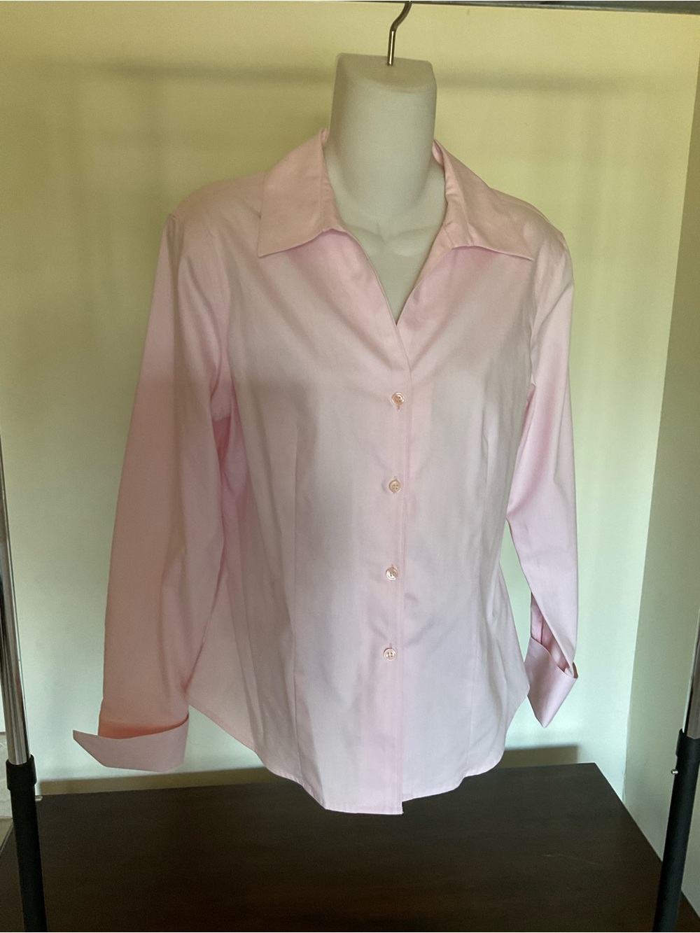 Calvin Klein Pale Pink Button-Down Blouse